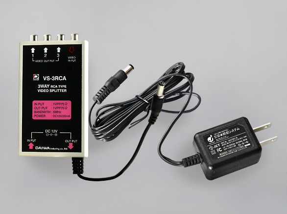 RD-4540映像信号分配器(RCA3分配)とアダプタセット
