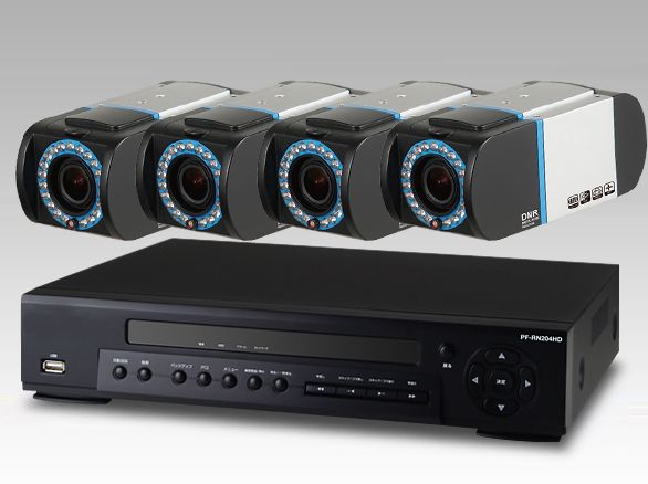 SET531-1フルHD対応2メガピクセル屋内用IRカメラと専用録画機セット