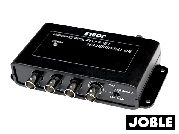 CD104HD 映像分配器 1入力4出力 AHD/HD-TVI/HDCVI/コンポジット対応 UTC対応【JOBLE】