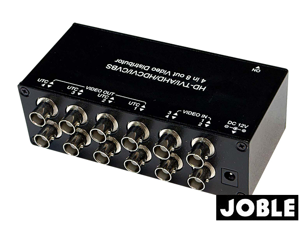 CD408HD 映像分配器 4入力各2出力 AHD/HD-TVI/HDCVI/コンポジット対応 UTC対応【JOBLE】