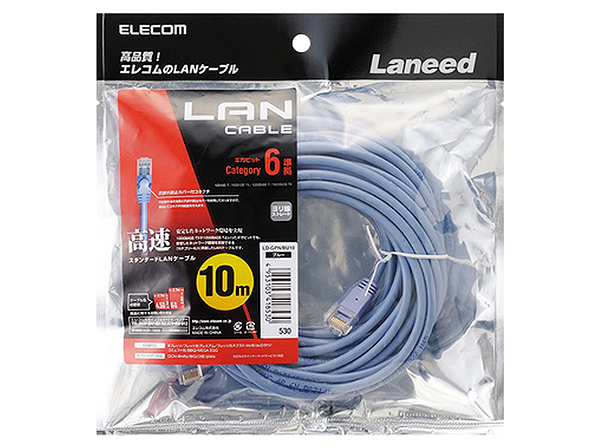 LD-GPN/BU10 Cat6準拠LANケーブル10m