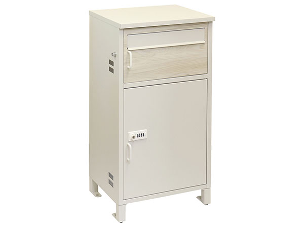 PBX-033 宅配ボックス付ポスト MOJYU Bartolo バルトロ グレージュ ホワイト木目 【メーカー直送品】