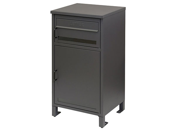 PBX-047 宅配ボックス付ポスト MOJYU Gioele ジェエレ ダークグレー 【メーカー直送品】