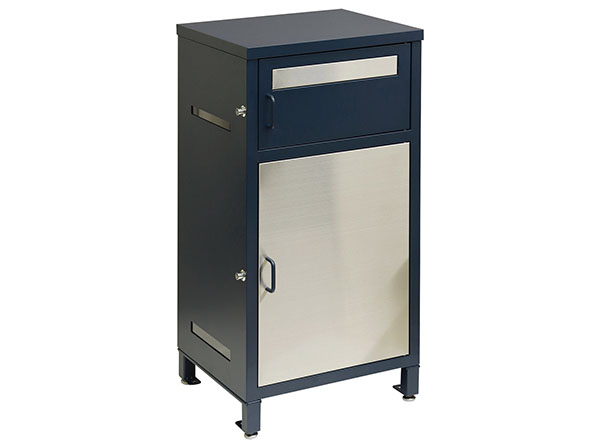 PBX-078 宅配ボックス付ポスト MOJYU Elia エリア ネイビー 【メーカー直送品】