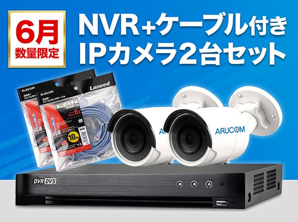 SET753-2 IPカメラ220万画素屋外バレット型2台(RD-CI505)数量限定セット