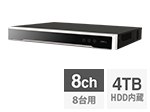 RD-RN8008 ネットワークレコーダー NVR 8ch 4K対応 4TB