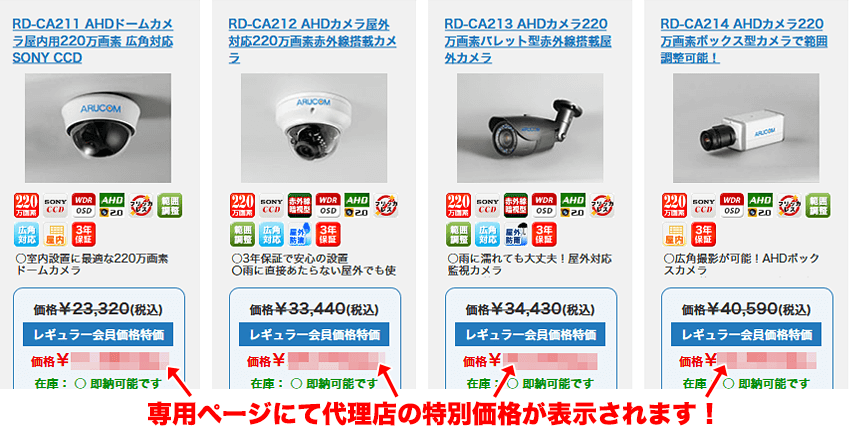 特別価格が表示されます