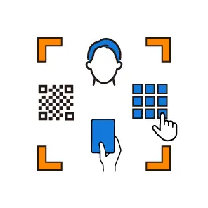 豊富な認証方法顔、Felica、QR、暗証番号
