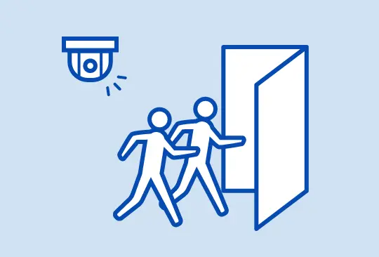 二人以上の同時入室を検知