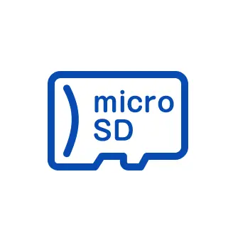 録画はmicroSDカード