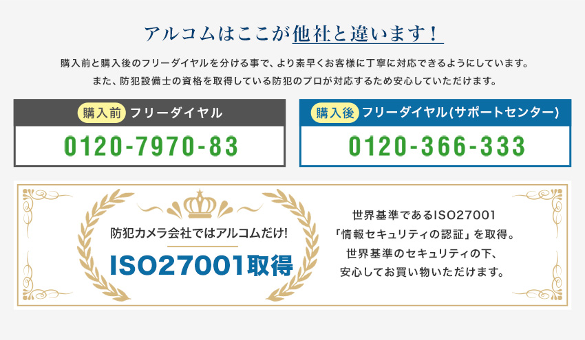 アルコムはここが他社と違います!