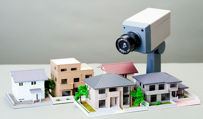 増加する防犯カメラ。防犯カメラを設置する一般家庭が急増