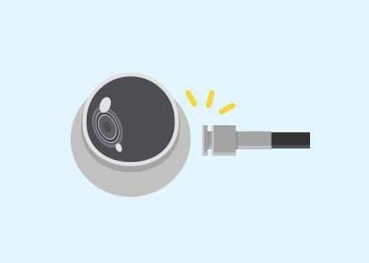 コネクタ接触不良による画質劣化