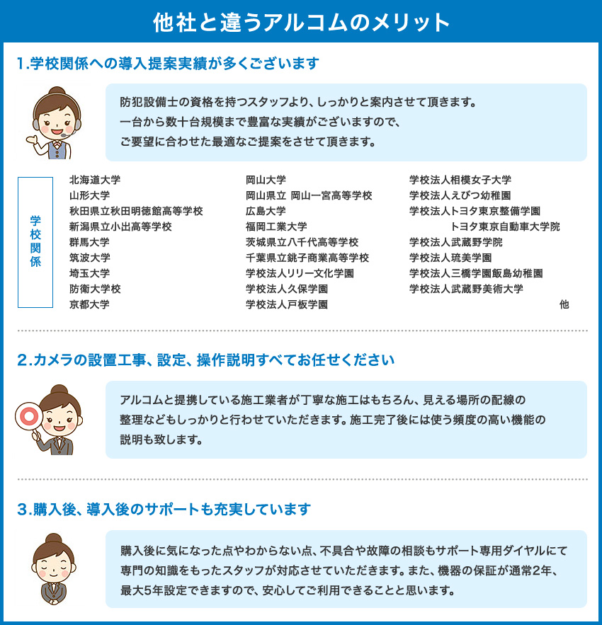 他社と違う3つのメリット