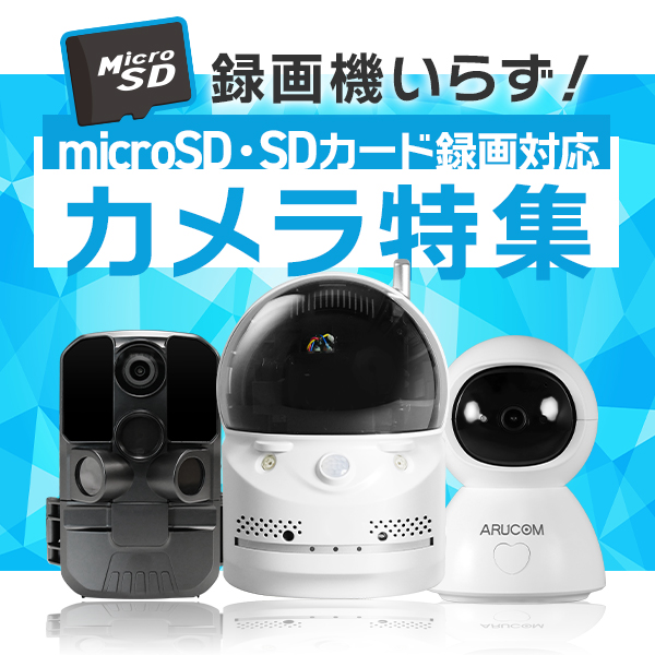 microSD・SDカード録画カメラ特集