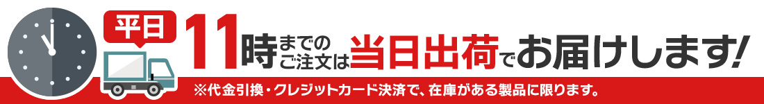 11時までで即納
