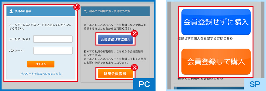 ログイン画面