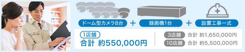 運営管理用監視が中心なら目立たないカメラを設置